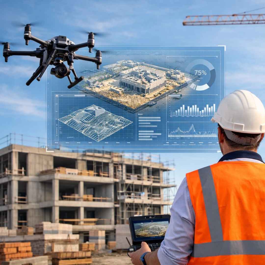 Droni in edilizia: supporto per progettisti e gestione del cantiere